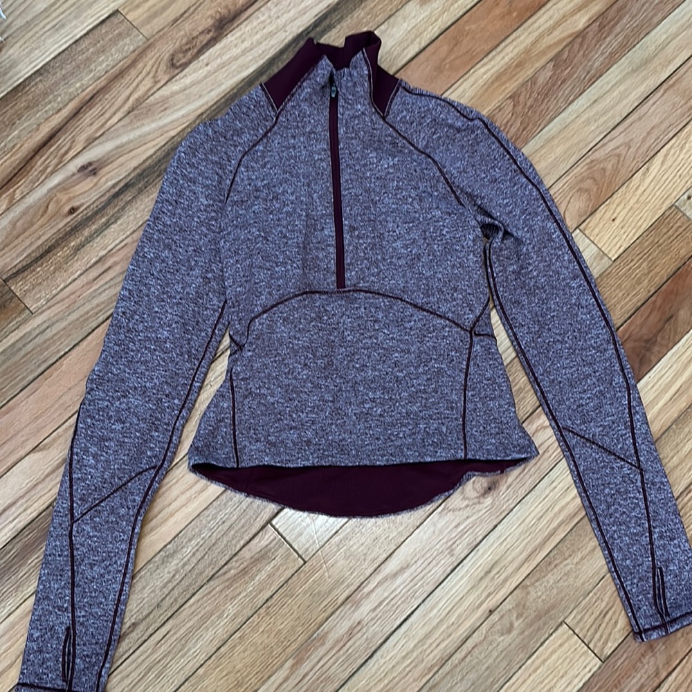 Lululemon half zip crop top